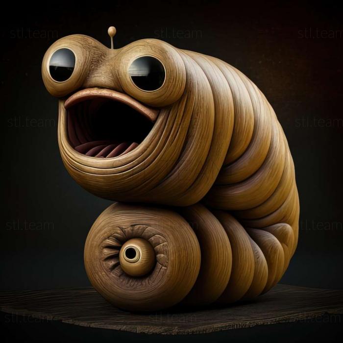 3D model worm (STL)